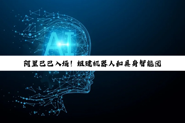 阿里巴巴入场!组建机器人和具身智能团队,让 AI 从虚拟走进现实
