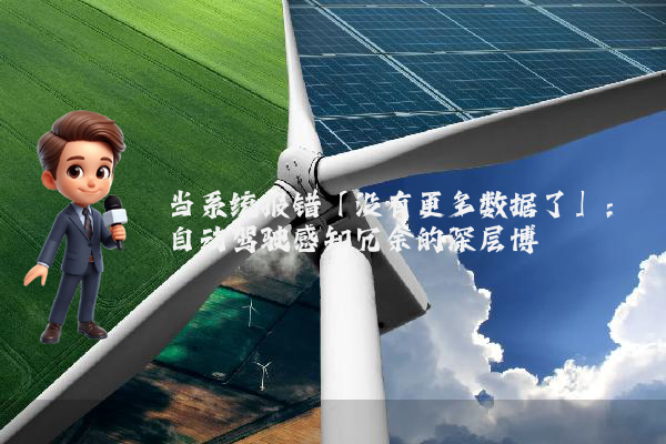 当系统报错「没有更多数据了」:自动驾驶感知冗余的深层博弈