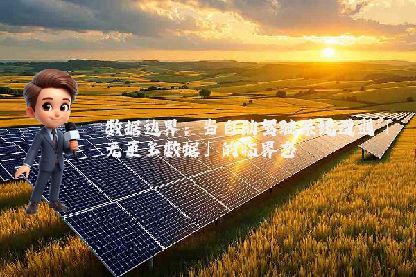 数据边界:当自动驾驶系统遭遇「无更多数据」的临界态