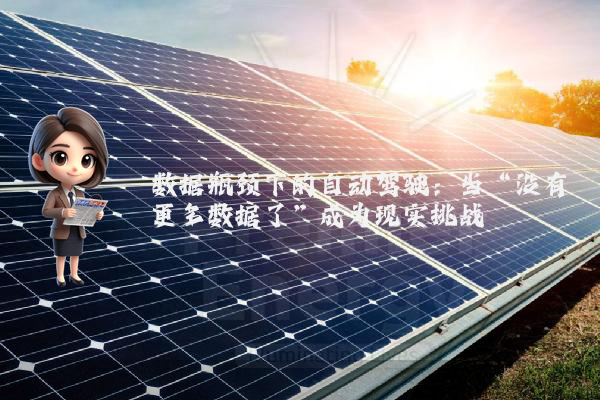 数据瓶颈下的自动驾驶:当“没有更多数据了”成为现实挑战