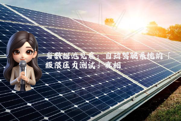 当数据池见底:自动驾驶系统的「极限压力测试」真相